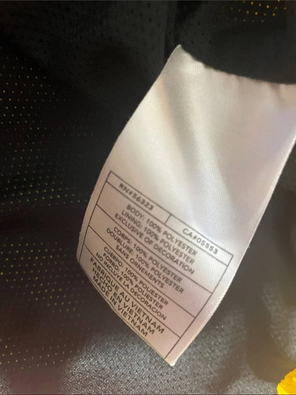 X4- Large Nike Yellow and Black Half-Zip Pullover Windbreaker